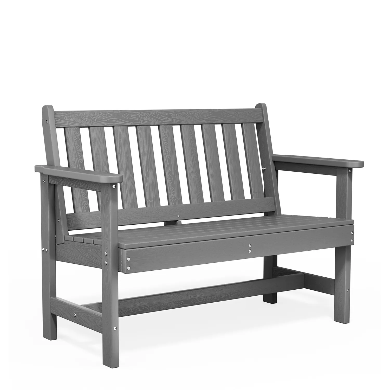 Serwall Dark Gray Outdoor Loveseat Bench