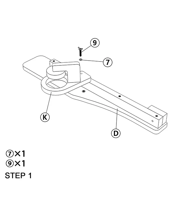 Folding Adirondack Chair with Cup Holders assembly step1