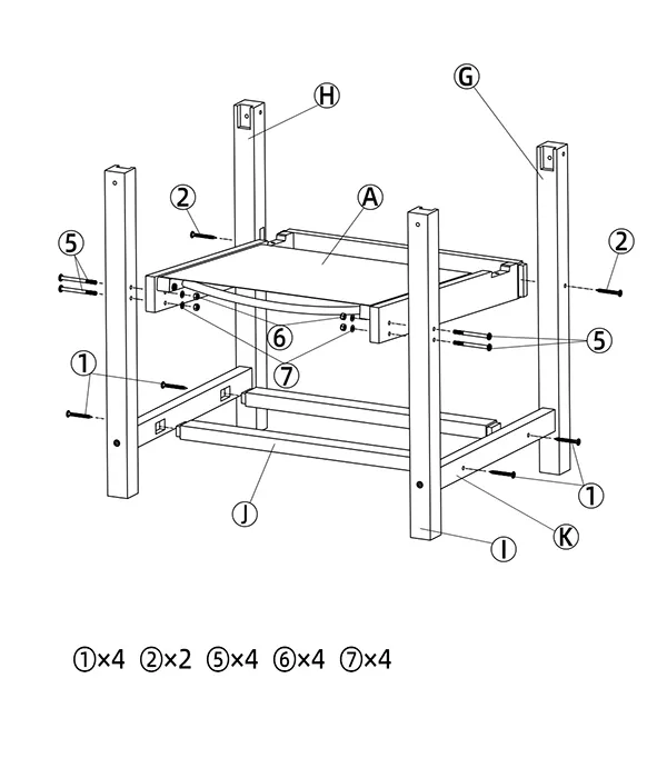 GRANGE-Outdoor-Sling-Dining-Armchair-assembly-step(2)