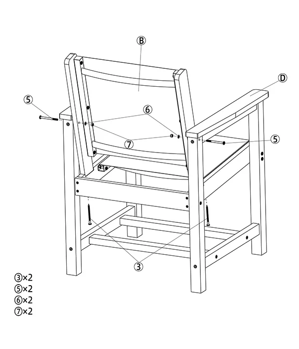 GRANGE-Outdoor-Sling-Dining-Armchair-assembly-step(5)