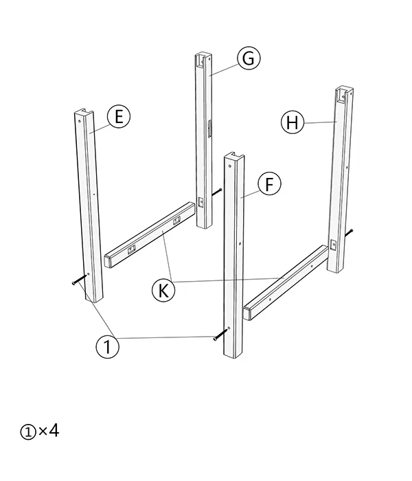 Grange Dining Arm Chair assembly step1