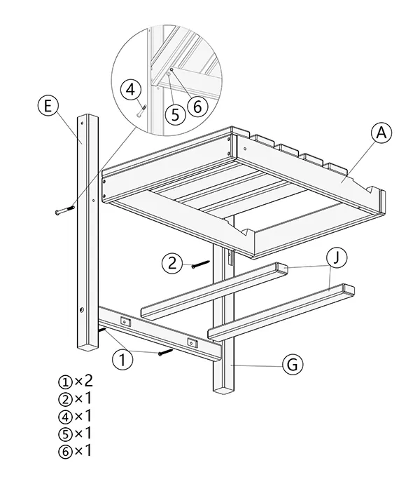 Grange Dining Arm Chair assembly step2