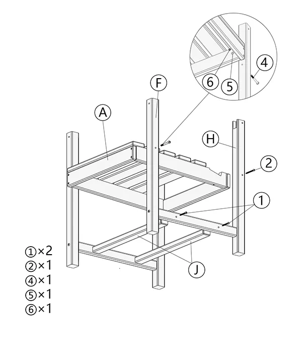 Grange Dining Arm Chair assembly step3