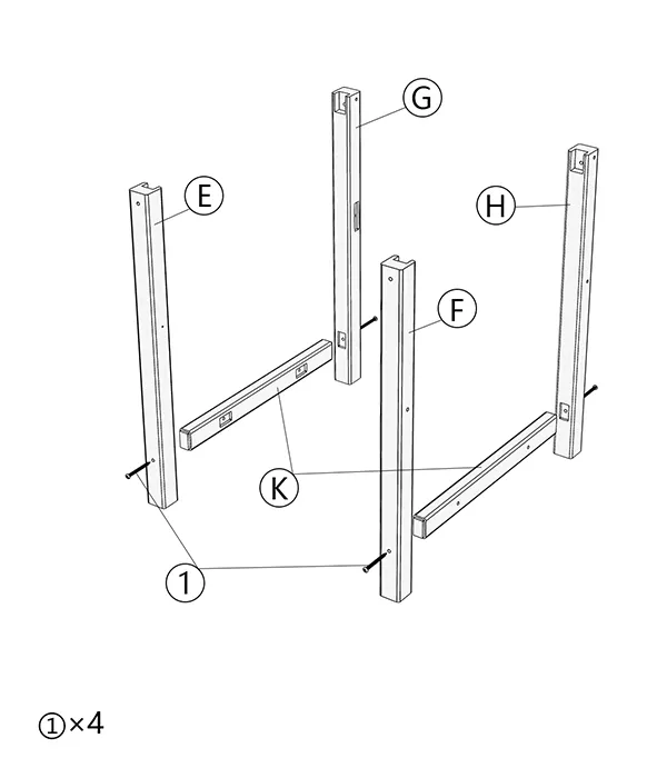 Grange Outdoor Dining chair assembly step1 1