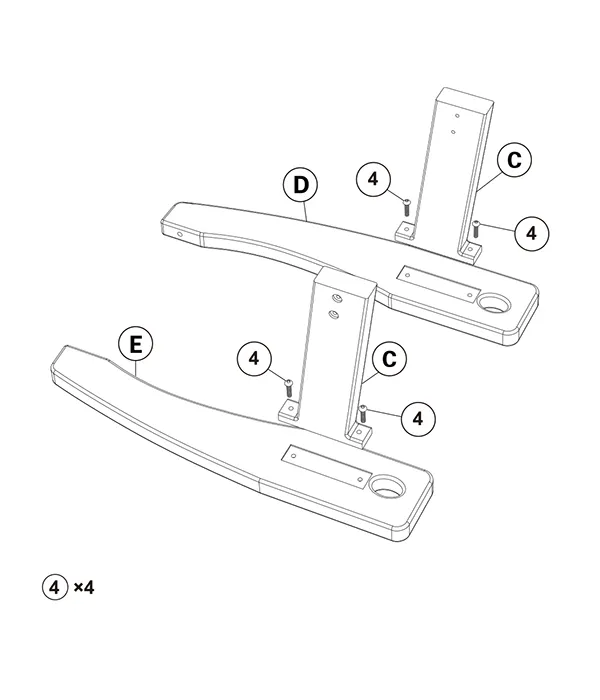 Loveseat Porch Swing assembly step2