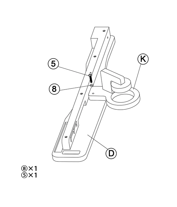 Reclining Folding Adirondack Chair with Ottoman assembly step3