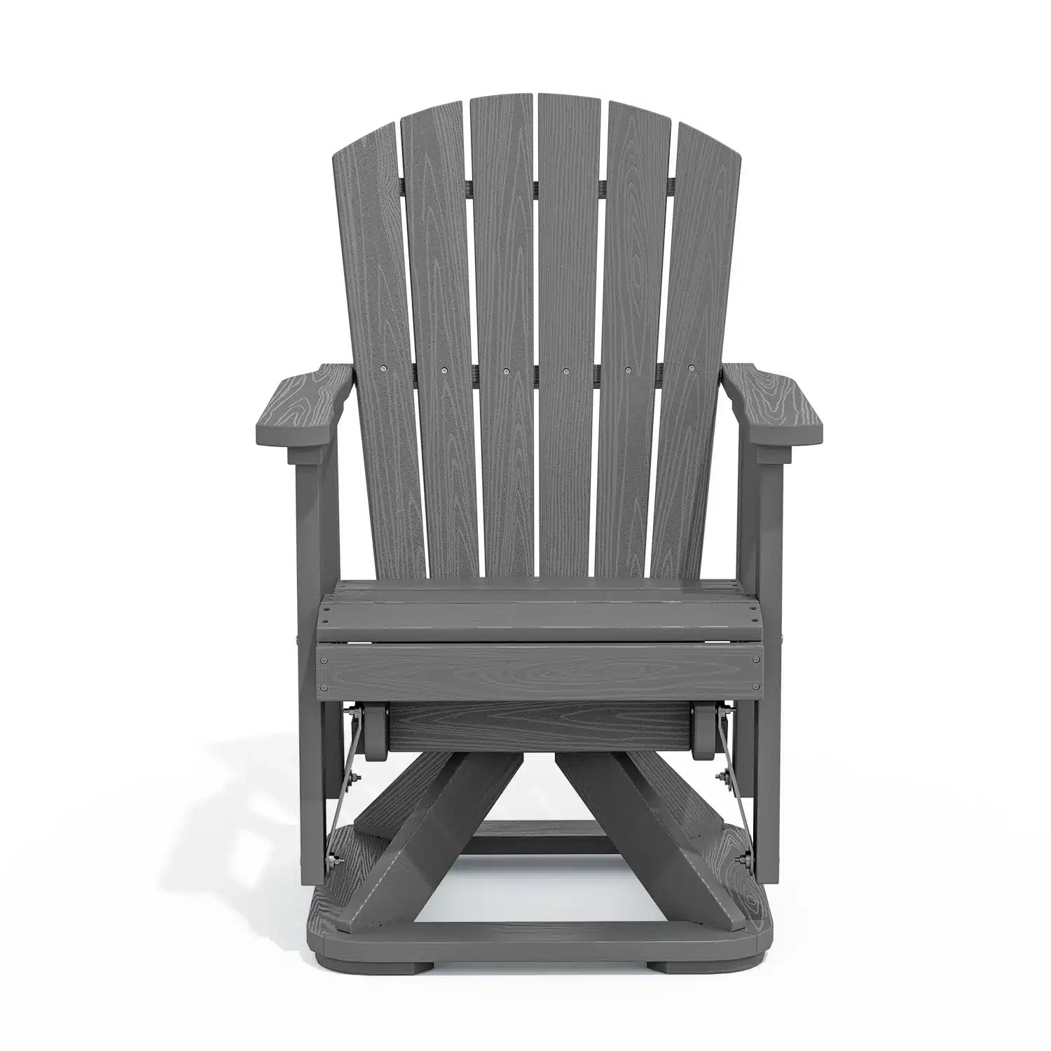 Traditional Adirondack Swivel Glider Chair 360 1