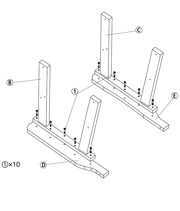 Traditional-Adirondack-Swivel-Glider-Chair-assembly-step(1)