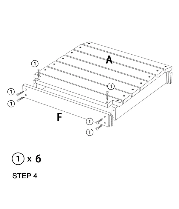 Traditional Porch Rocking Chair assembly step4
