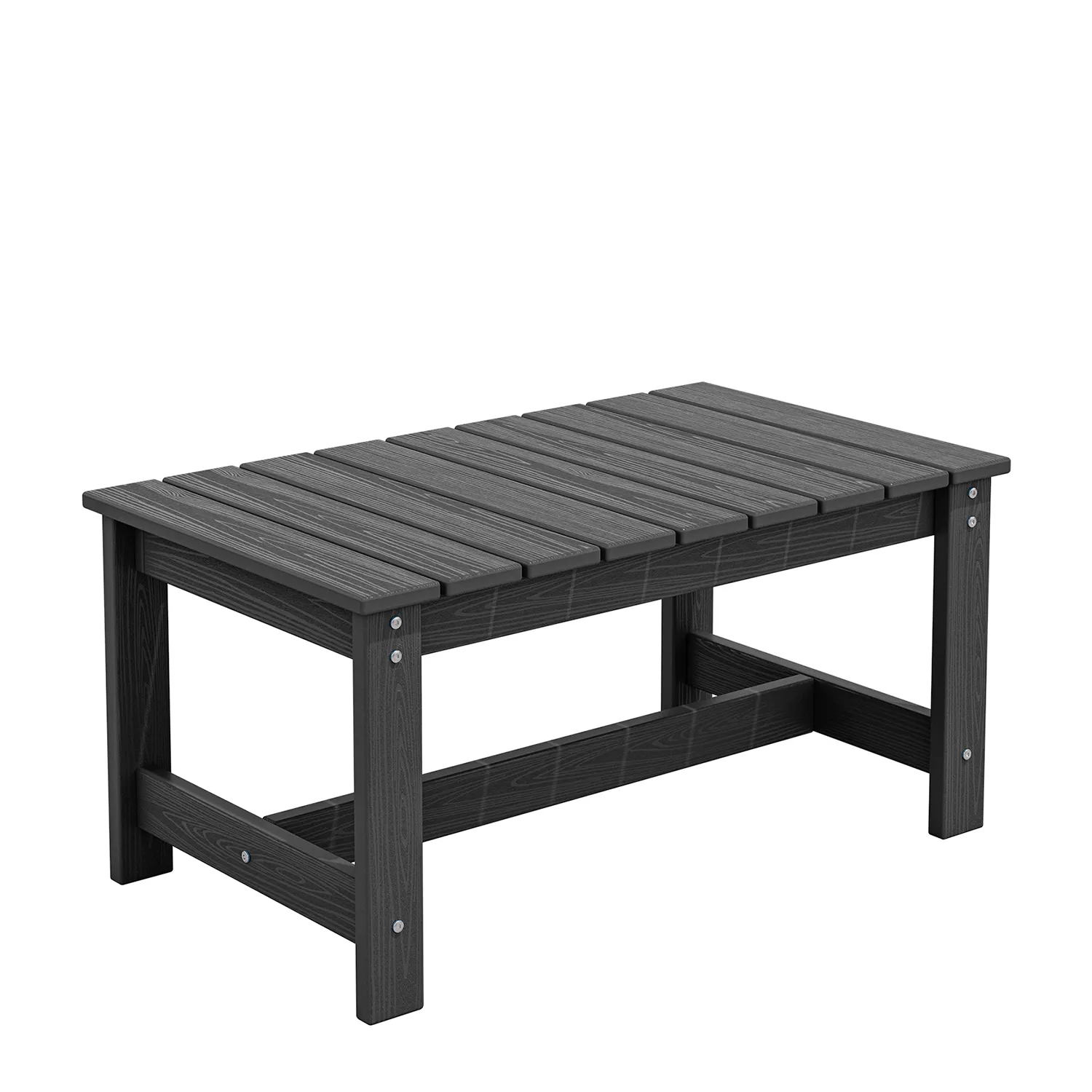 Modern Waterproof HDPE Poly Outdoor Coffee Table - Black, Brown, Coffee, Dark Gray, Navy