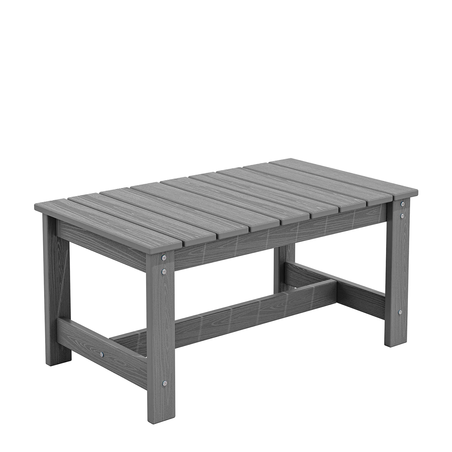 Serwall Dark Gray HDPE Plastic Outdoor Coffee Table