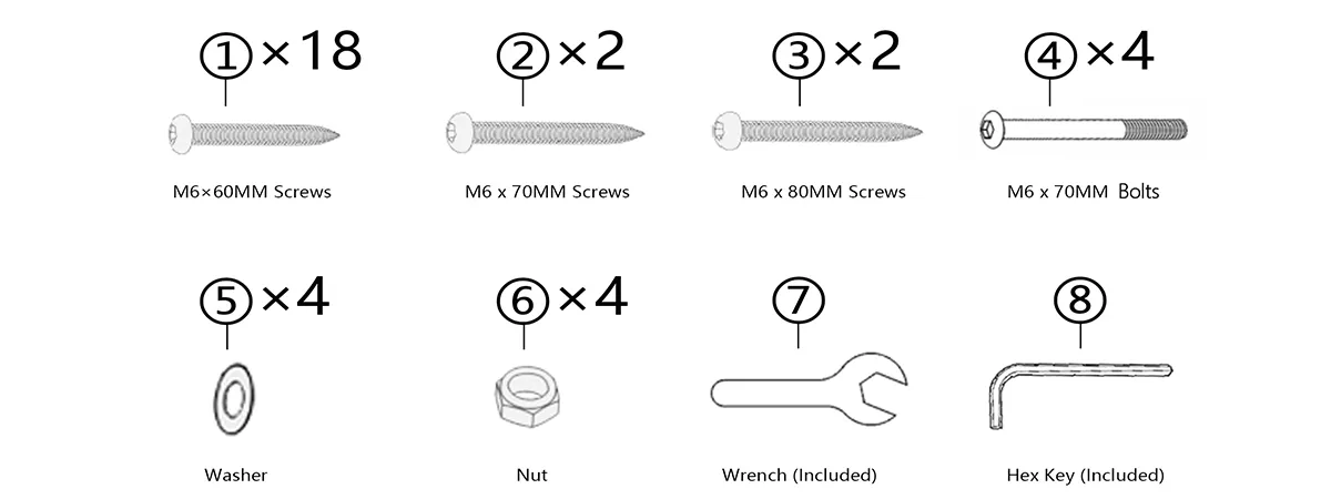hardware of Bar Height Chair
