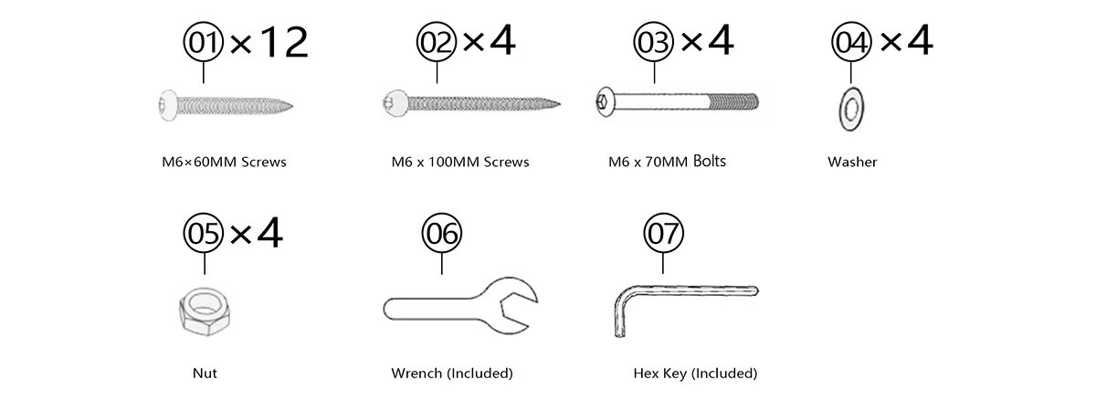 hardware of Bar Height Table