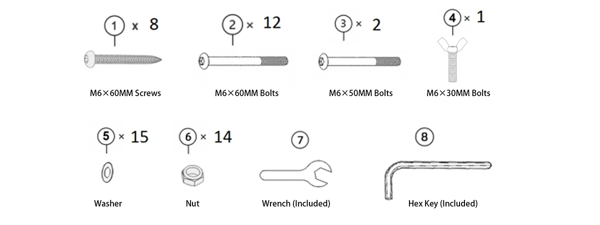 hardware of Chaise Lounge with Arms and Wheels
