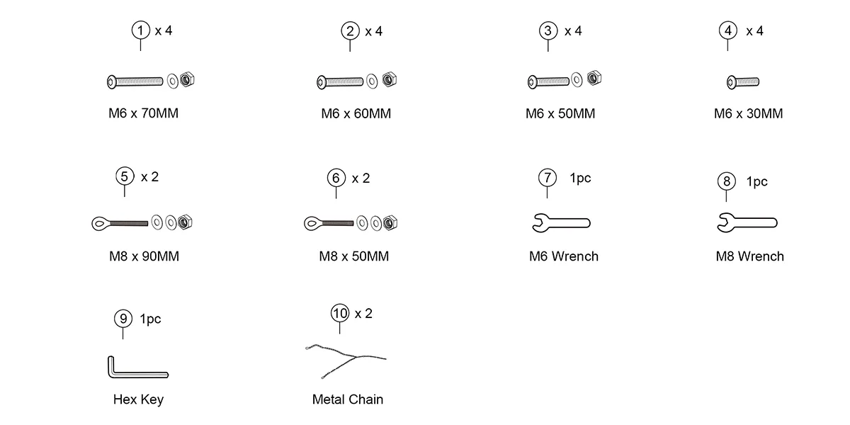 hardware of Loveseat Porch Swing