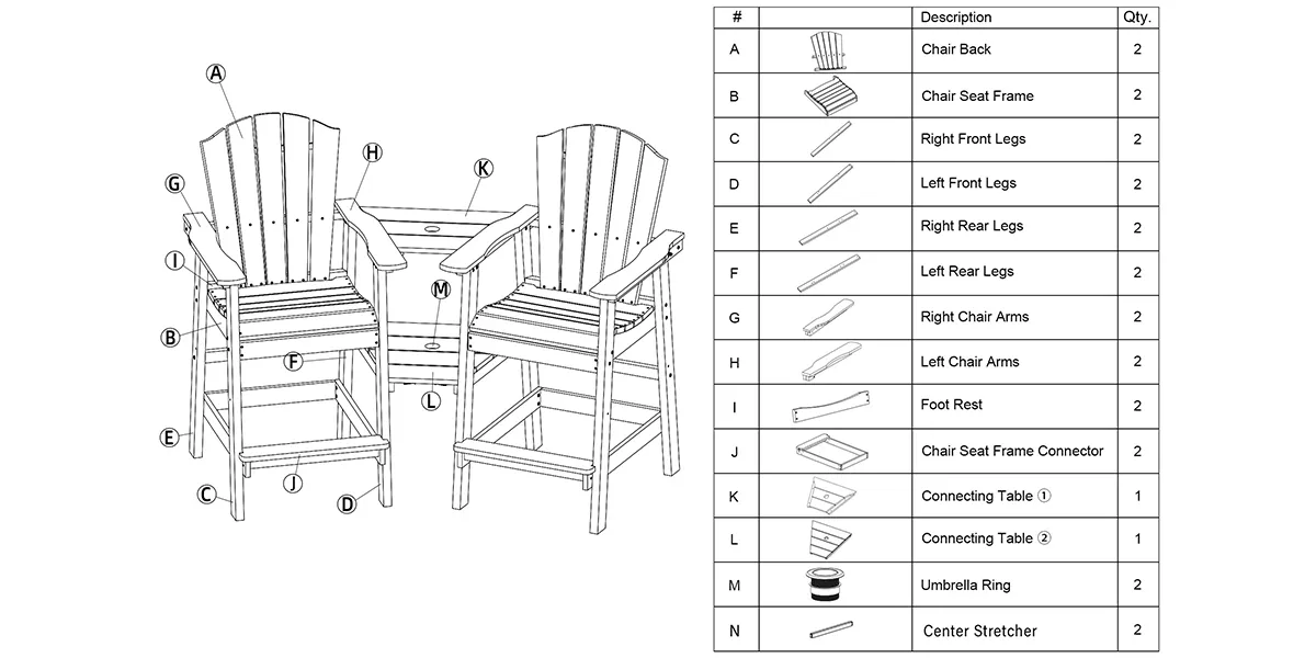 parts-of-COAST-Tete-a-Tete-Bar-Height-Adirondack-Chairs