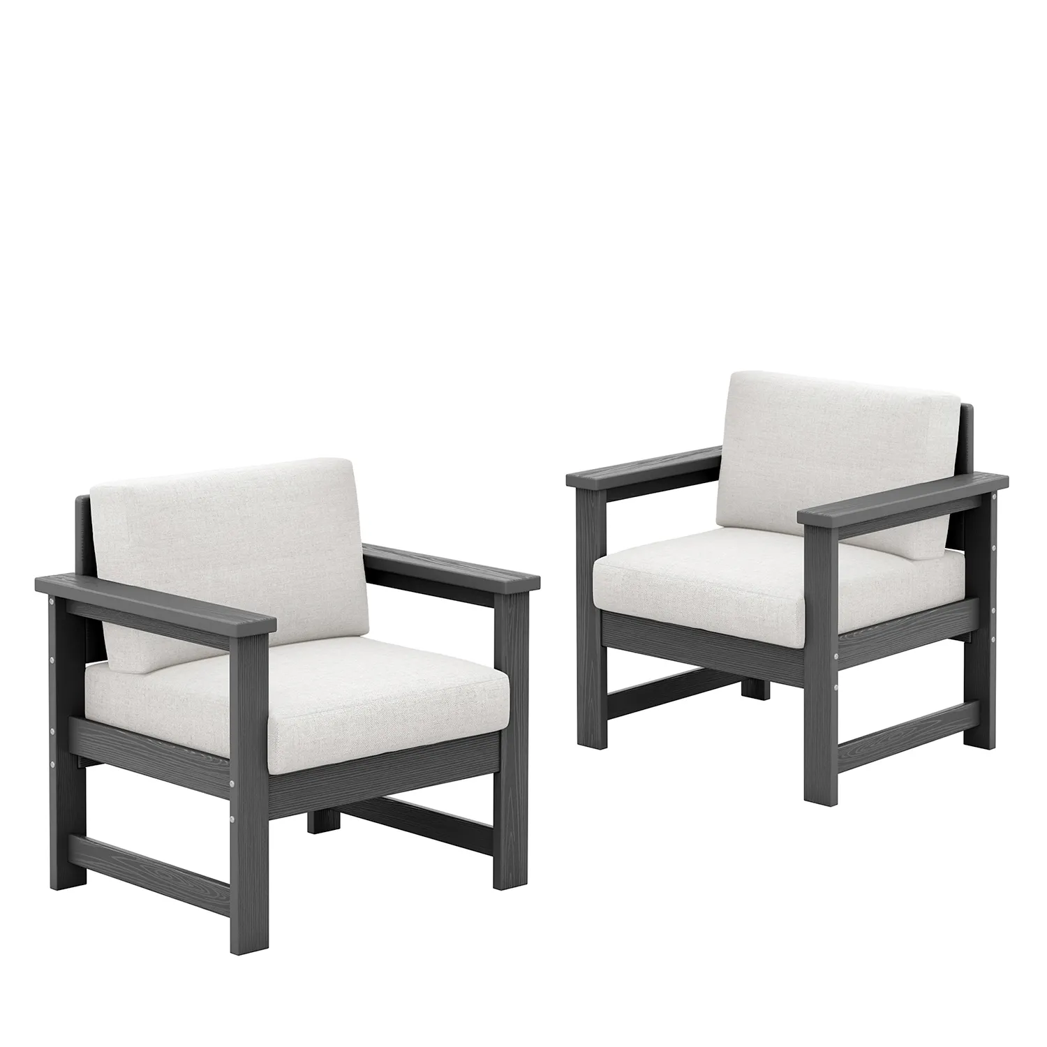 Serwall Dark Gray Deep Seating Set of 2