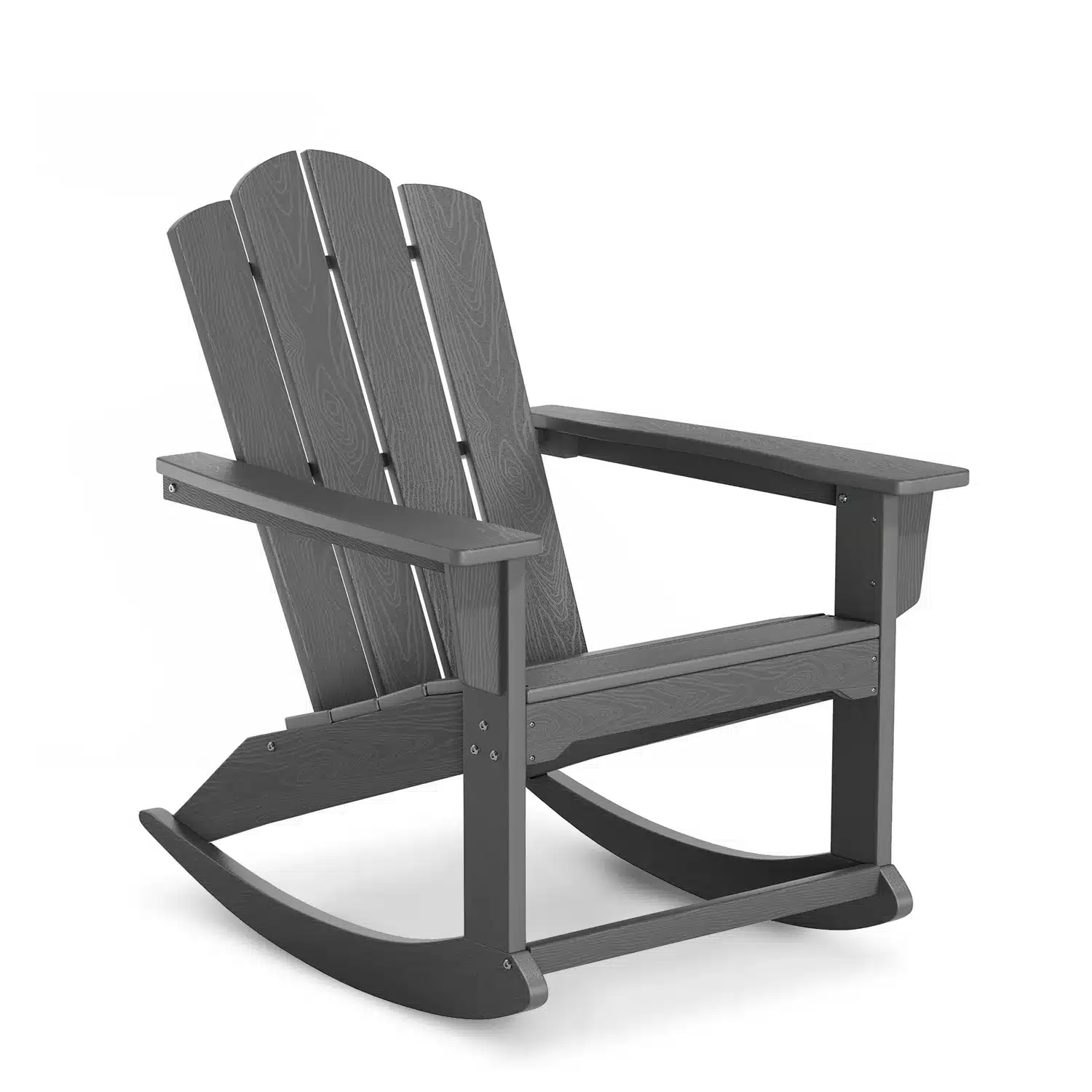 Serwall Dark Gray Oversized Outdoor Rocking Chair