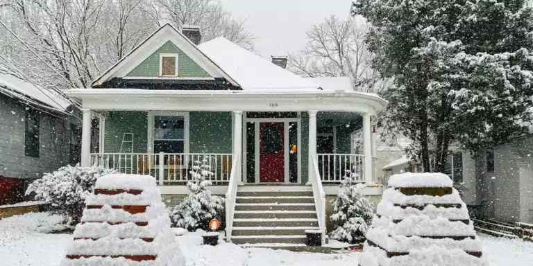 winter porch