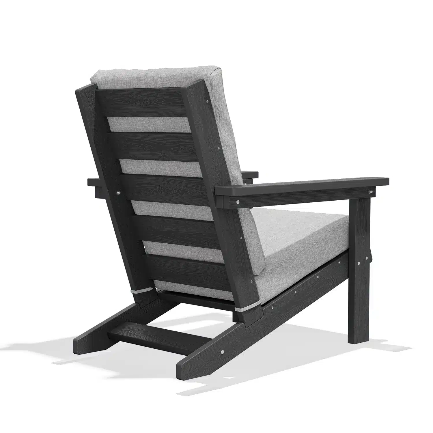 Front view of ottoman with cushion