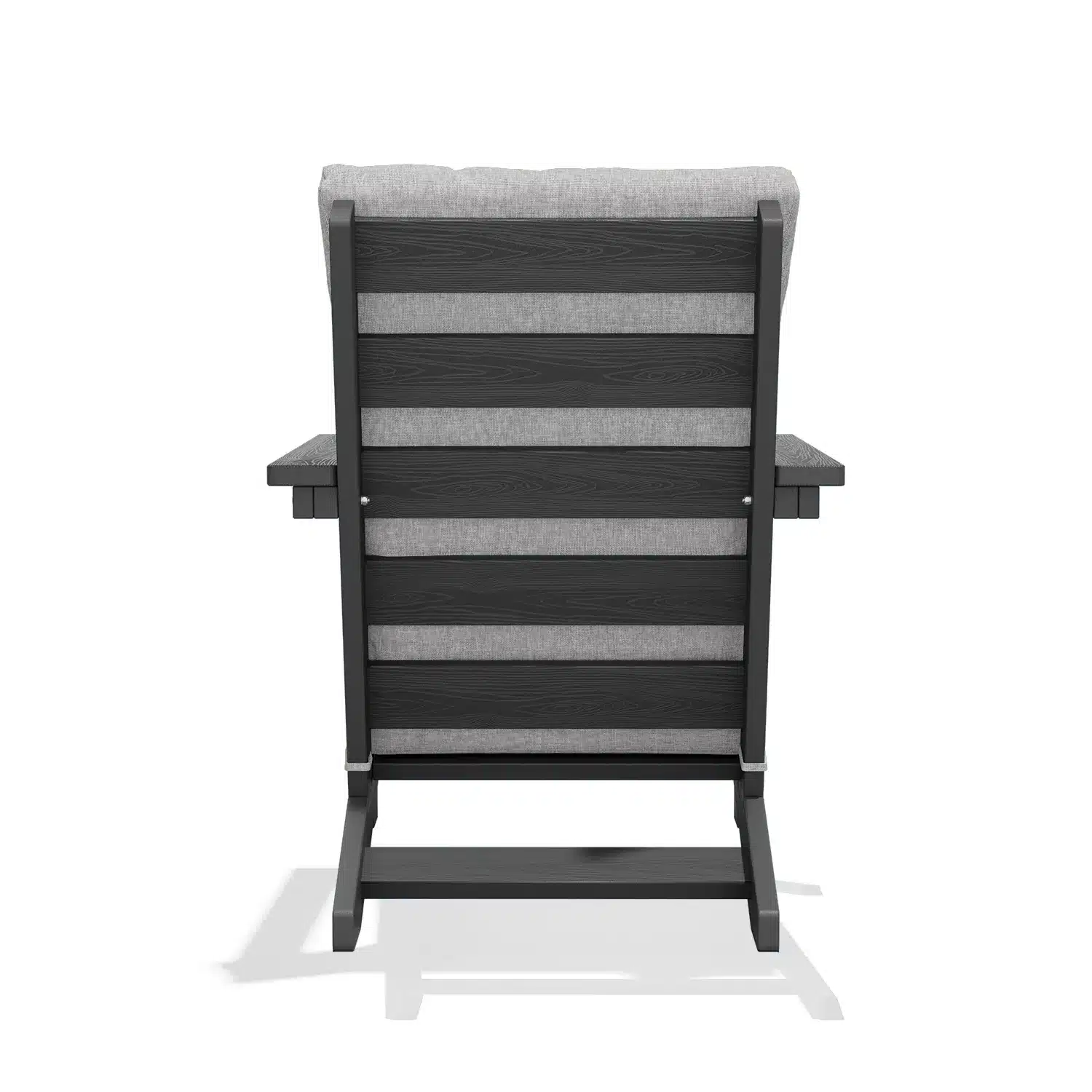 Side view of armchair with cushion
