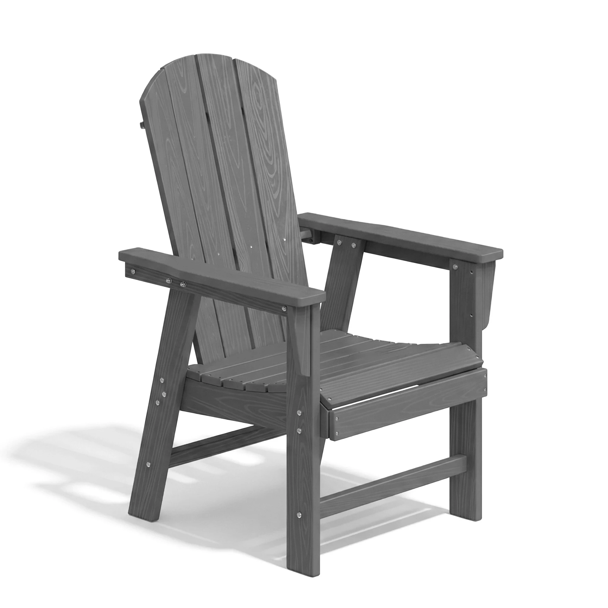 Outdoor HDPE Poly Adirondack Armchair Waterproof Patio Dining Chair