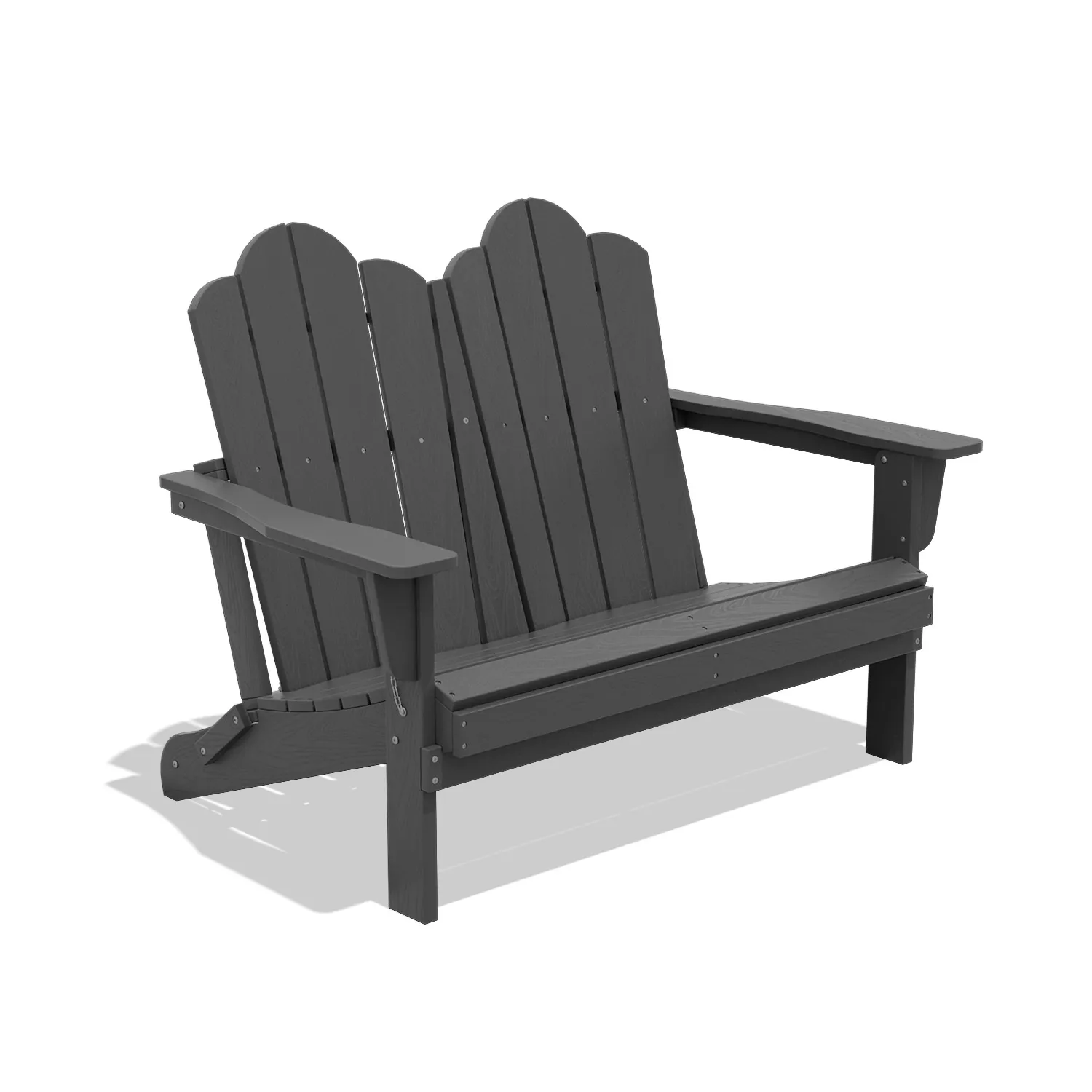 Dark Gray Loveseat Adirondack Chair