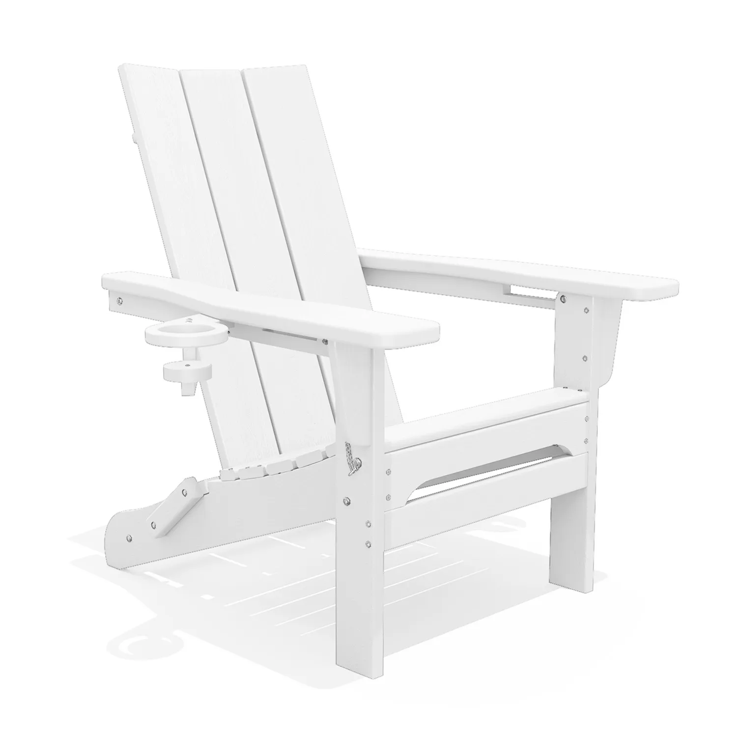 white modern curveback adirondack chair White Modern Curveback Adirondack Chair