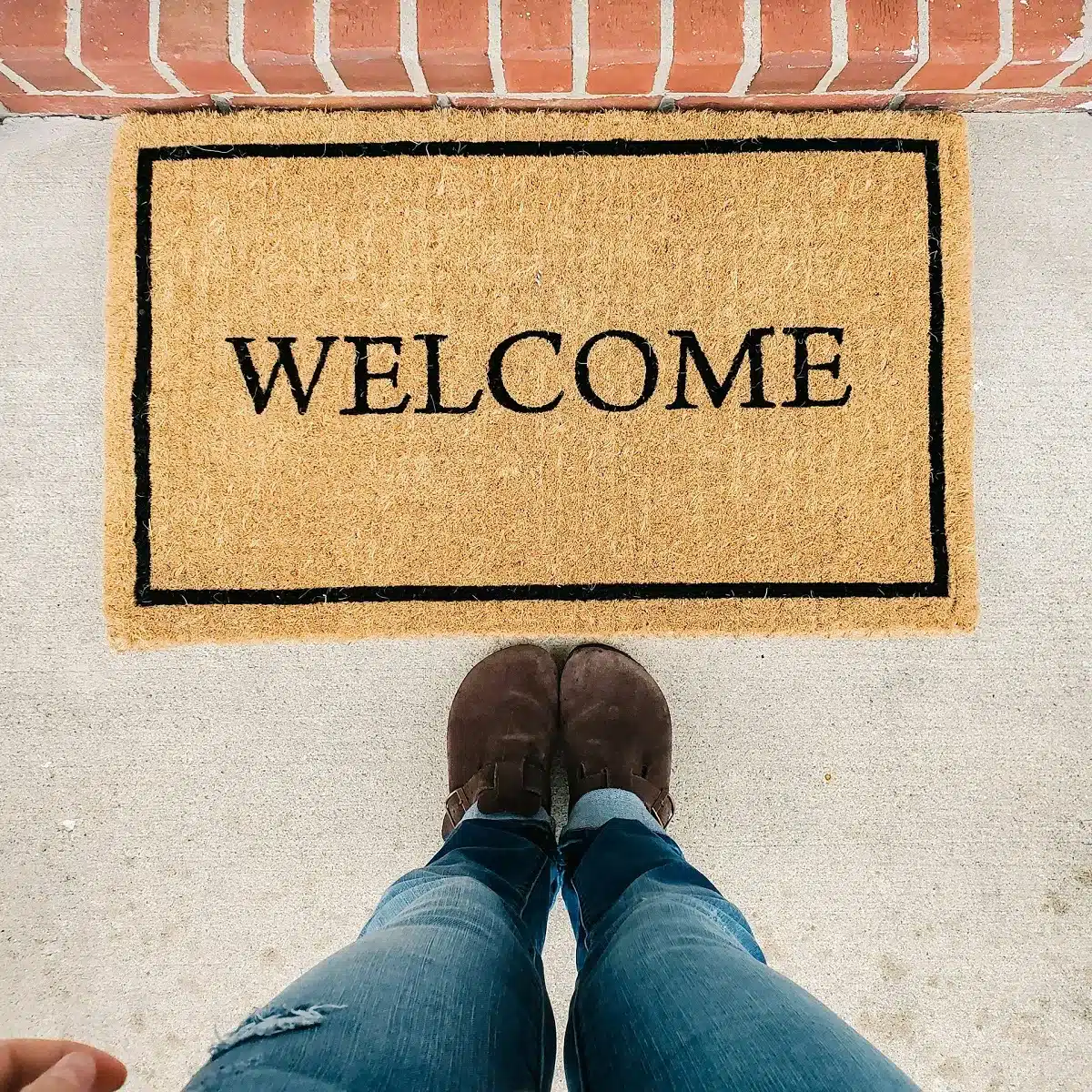 DIY Welcome Mat
