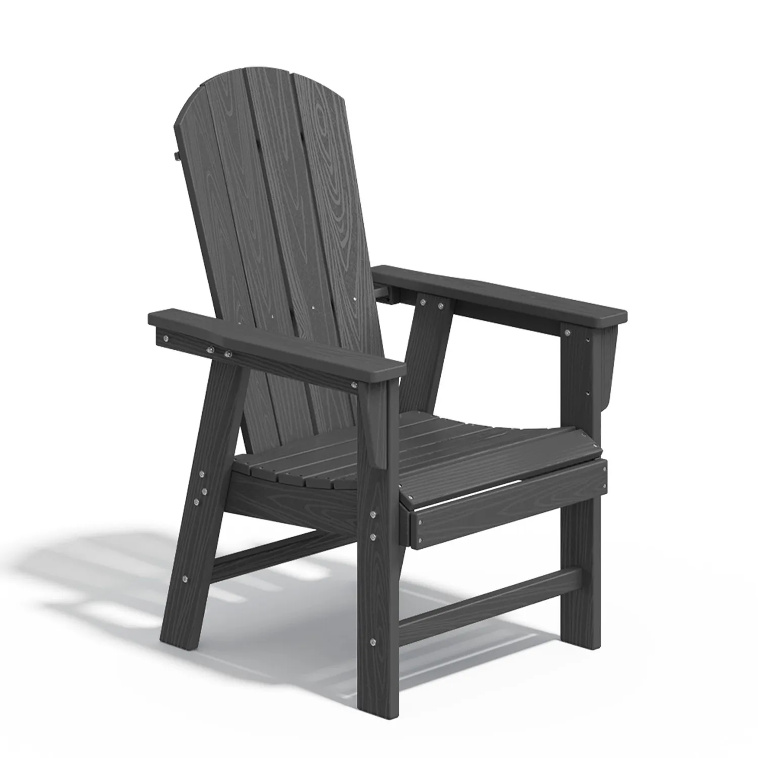 Dark Gray Adirondack Dining Chair