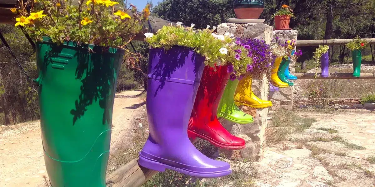 Rain Boot Planters