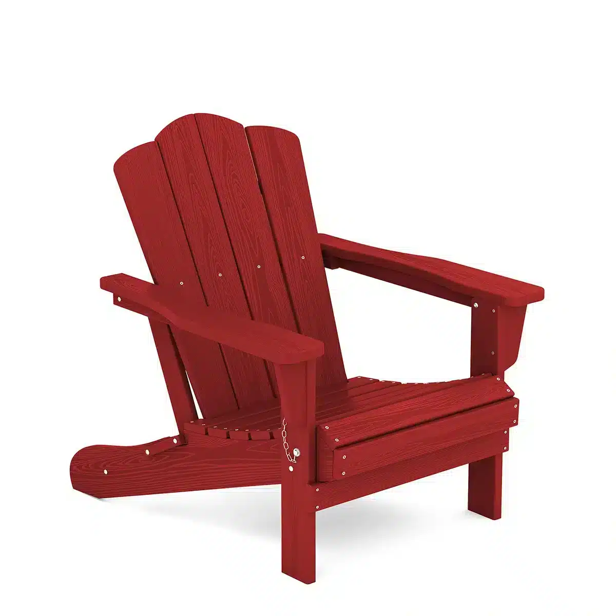 Vintage HDPE Folding Adirondack Chair - Red