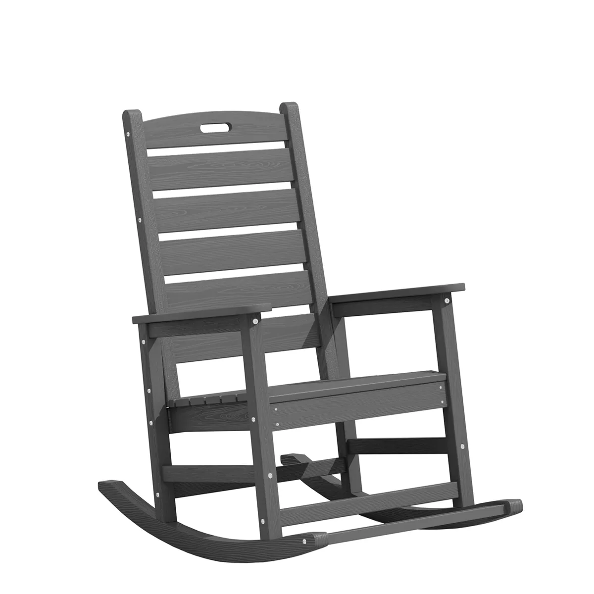 Serwall Dark Gray Poly Rocking Chair