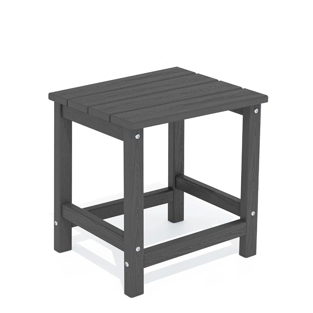 Serwall Dark Gray Outdoor HDPE Side Table