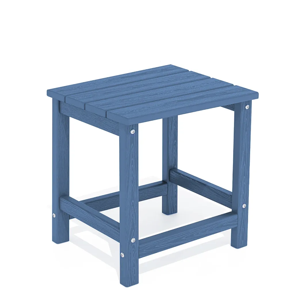HDPE Poly Patio Side Table All-weather Resistant Outdoor End Table
