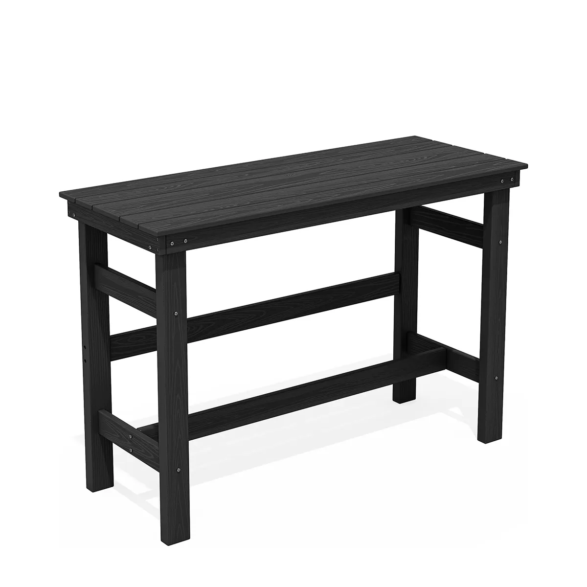 Outdoor Poly Rectangle Bar Height Table | Serwall