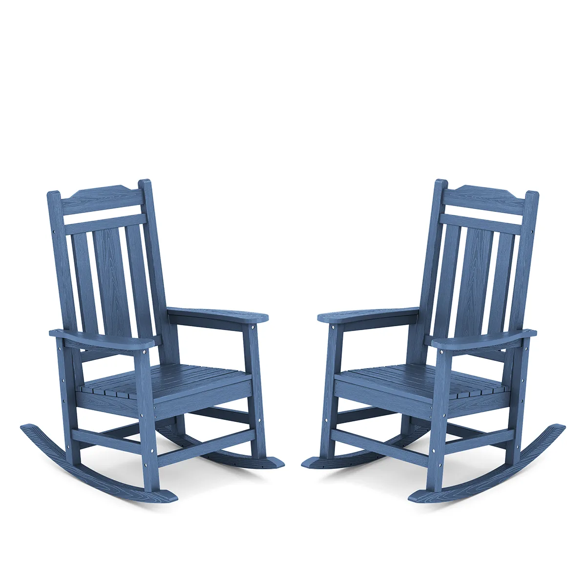 All-wather Outdoor Plastic Rocking Chair Set of 2 | Serwall