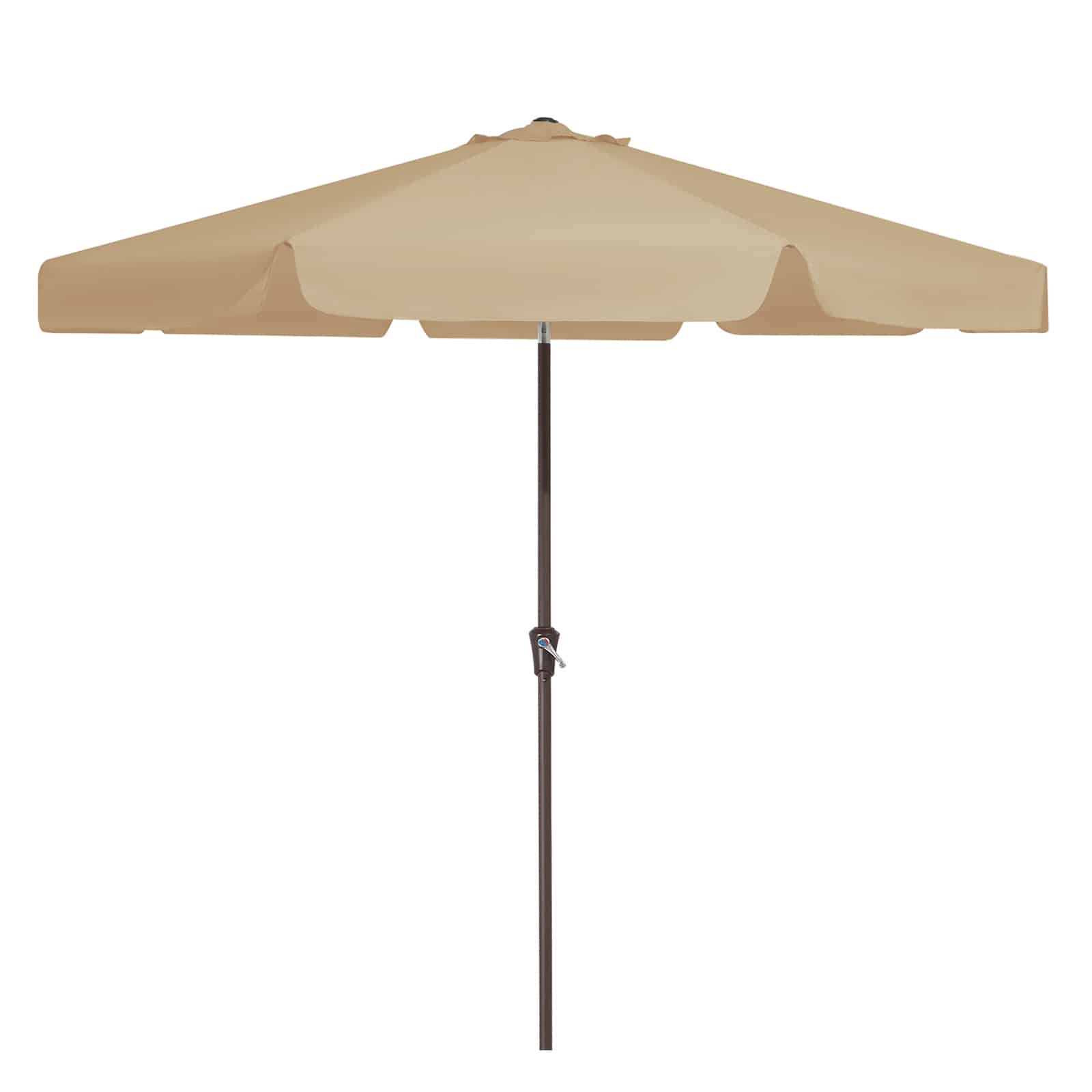 9ft Round Tilt Patio Market Umbrella with Valance