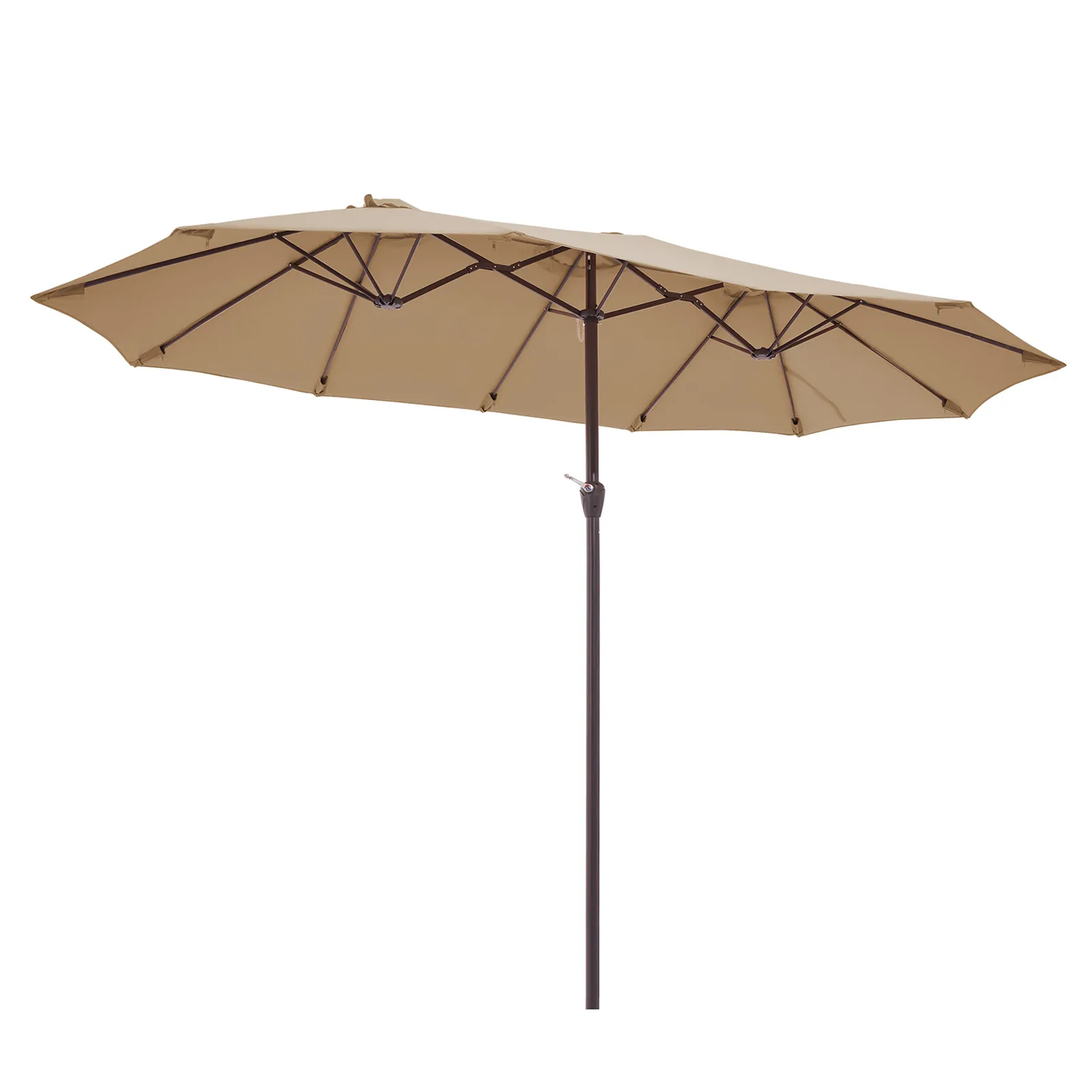 9 x 15ft Extra Large Double-sided Patio Market Umbrella