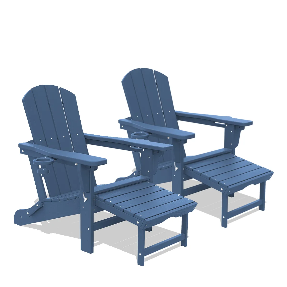 Adjustable Adirondack Chair with Retractable Footrest​