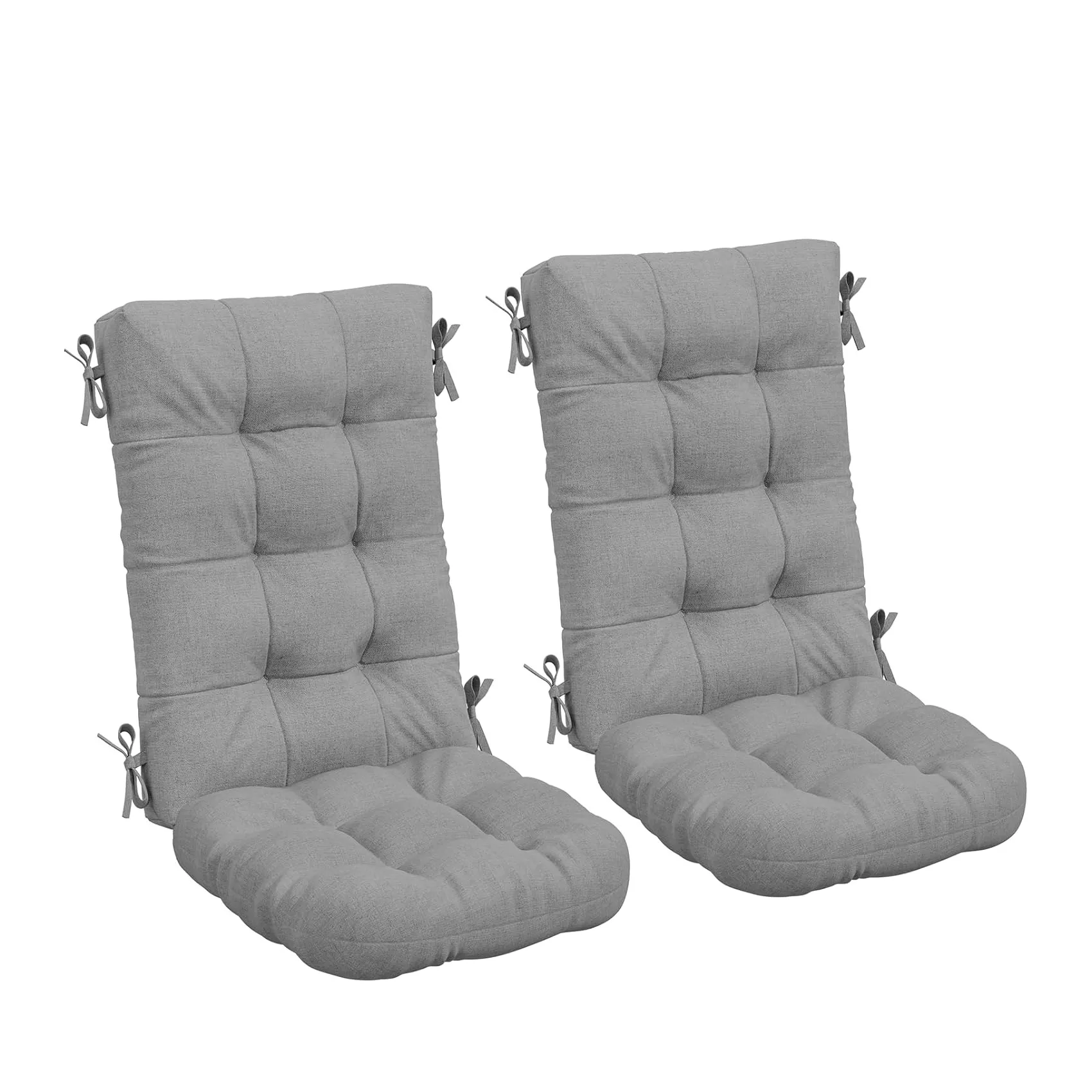 Waterproof Outdoor High Back Chair Cushion Set of 2