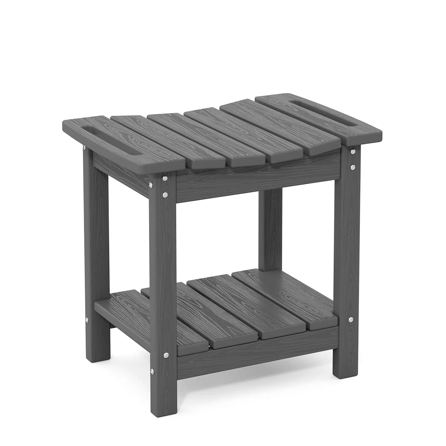 Poly Shower Stool with Storage Shelf