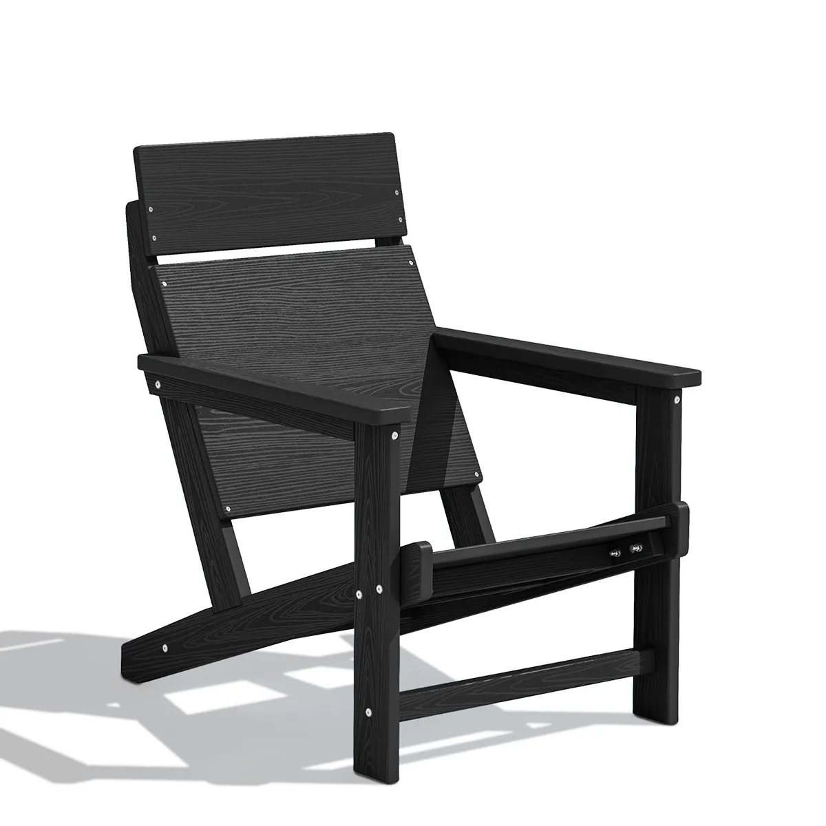 Patio HDPE Poly Modern Lounge Adirondack Chair for Outdoor Living Area