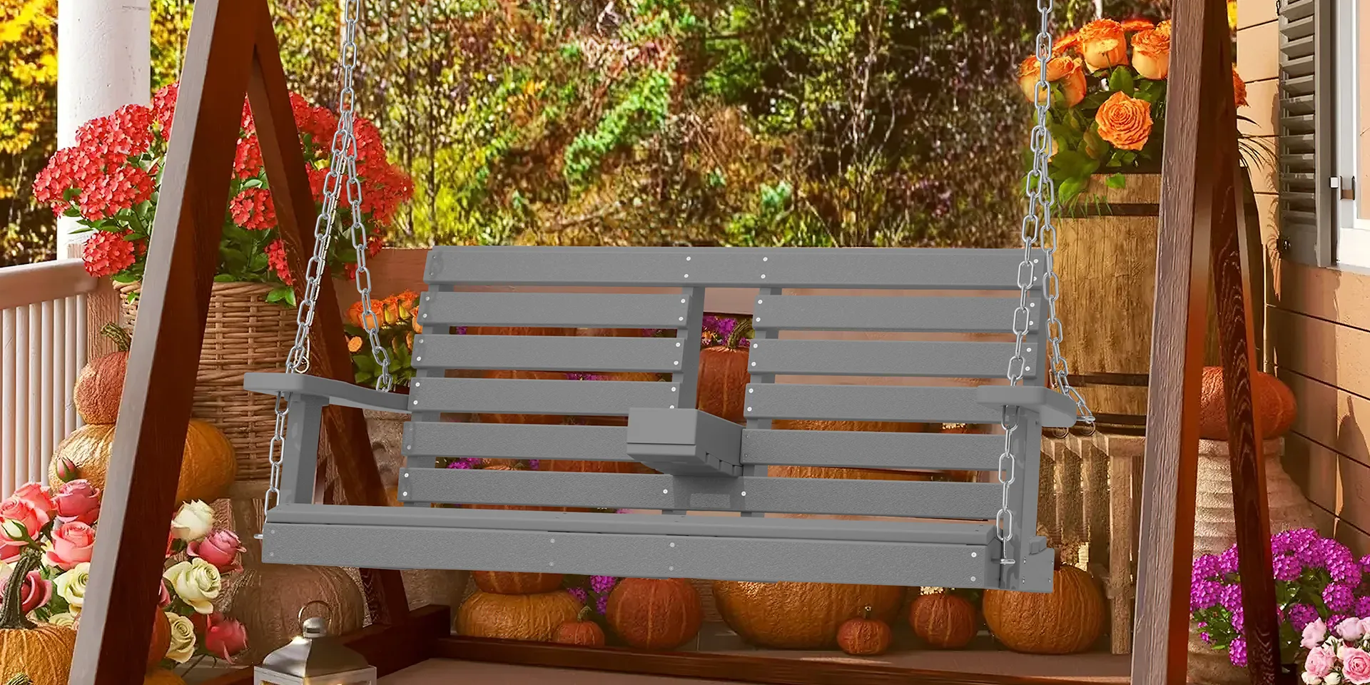 fall style porch swing Fall Style Porch Swing