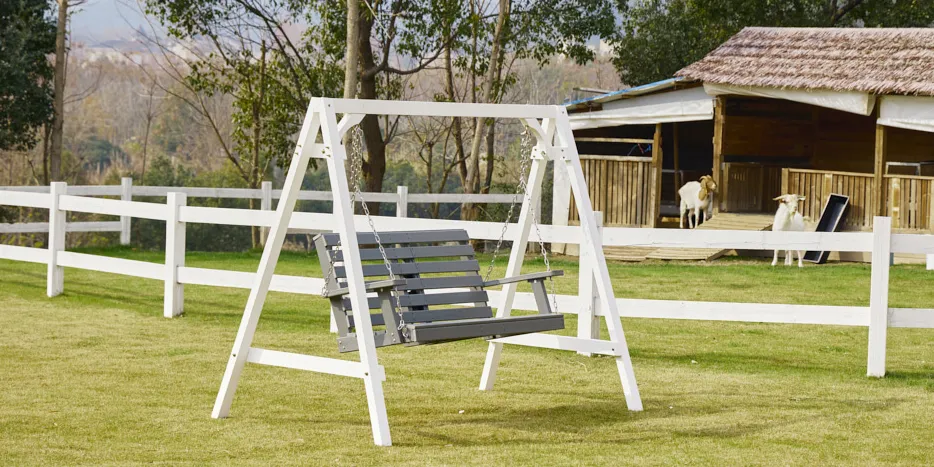 backyard porch swinging