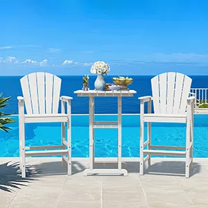 Bar height table and chair set