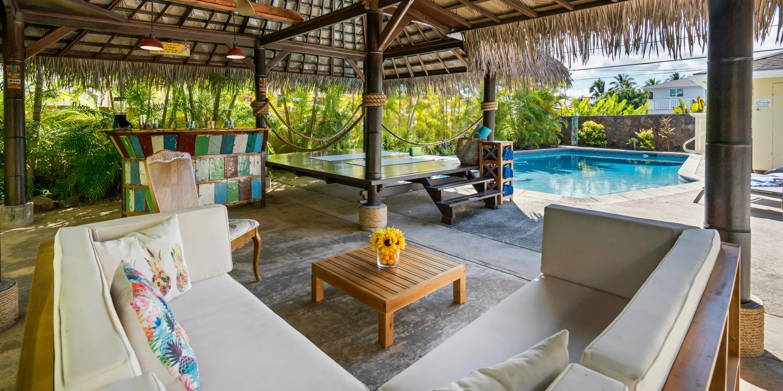 Poolside Lounge Area