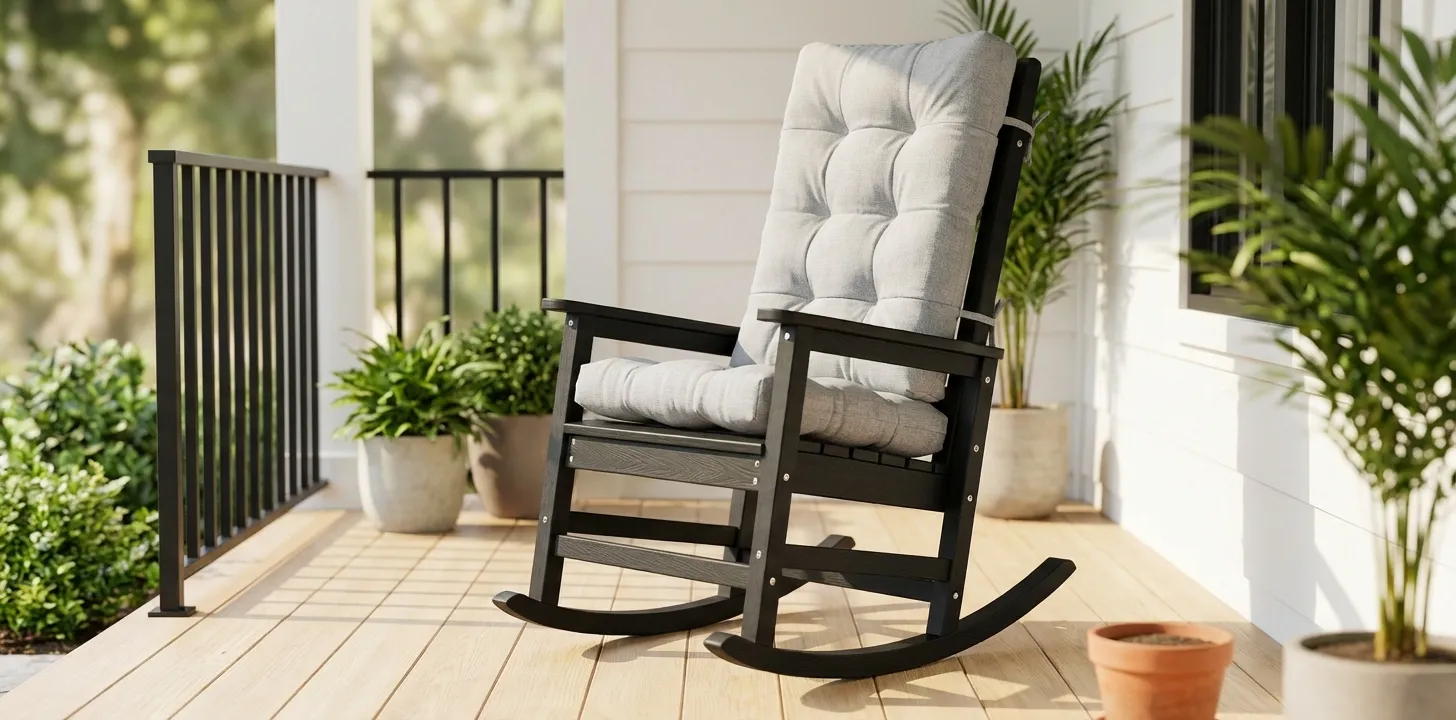 Cushioned Outdoor Rocking Chair