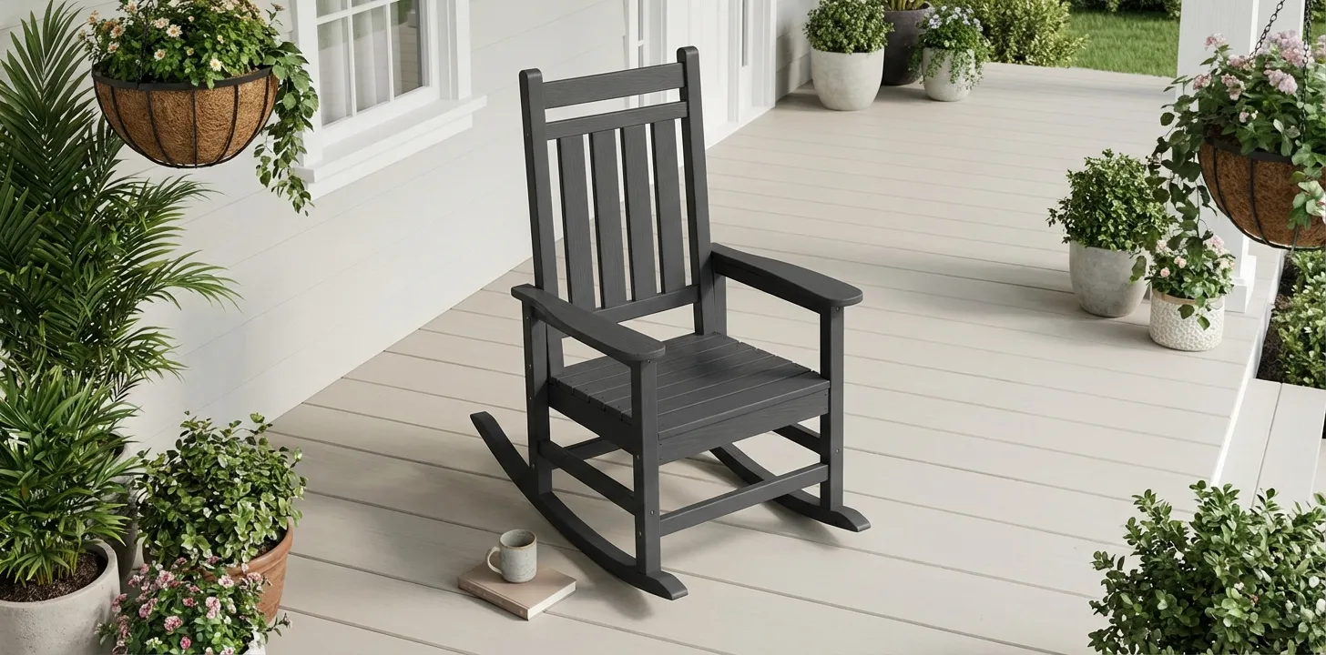 High-Back Porch Rocking Chair