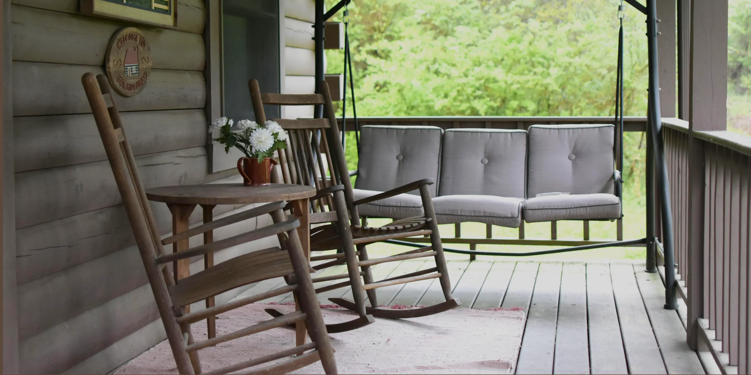 Traditional Porch Woodern Rocking Chair